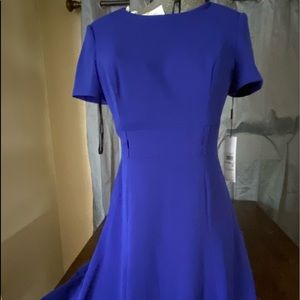 Blue new Calvin Klein dress, missing belt.